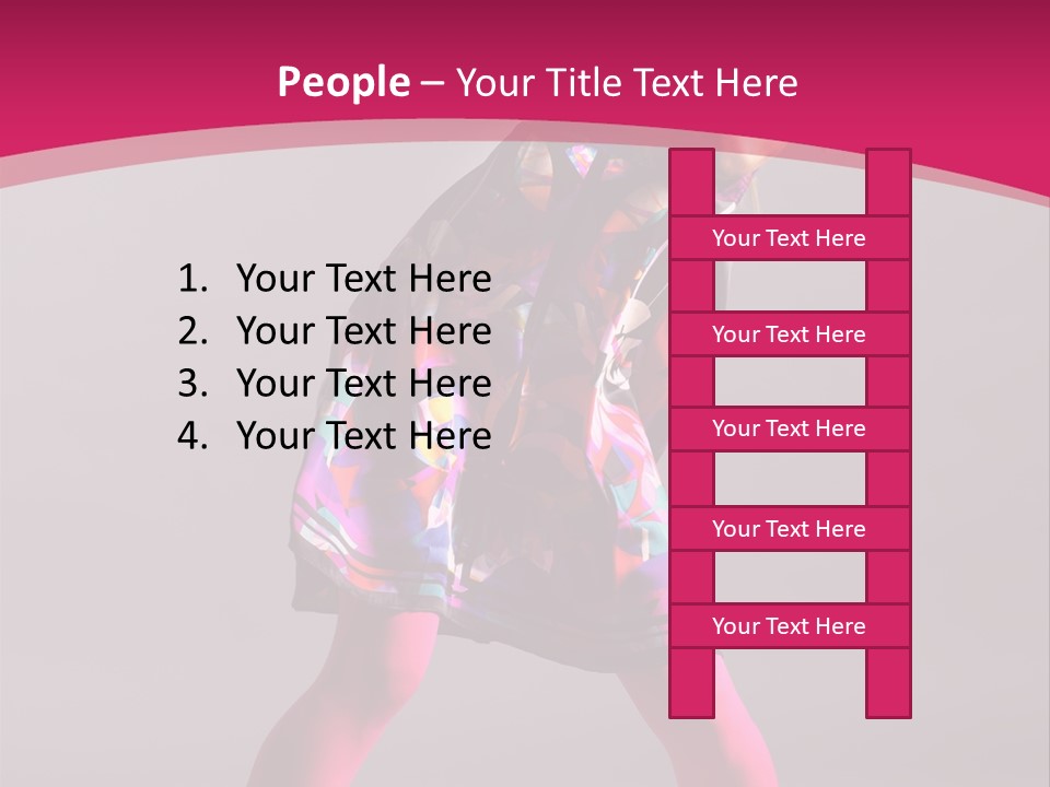 Blond Young Performer PowerPoint Template