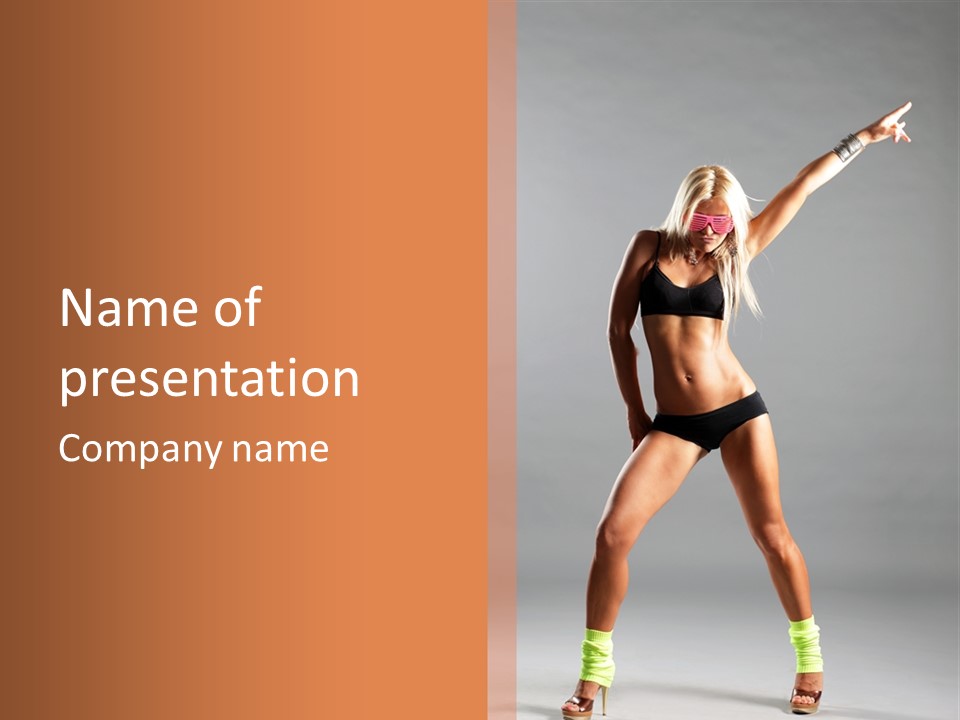 Hair One Performer PowerPoint Template