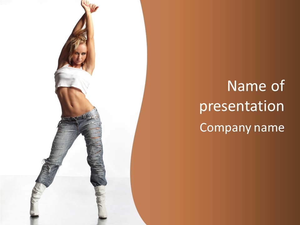 Beauty Gogo Disco PowerPoint Template