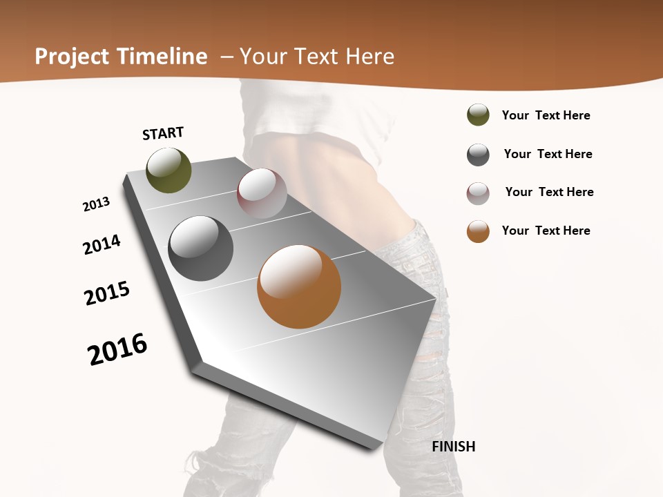 Beauty Gogo Disco PowerPoint Template