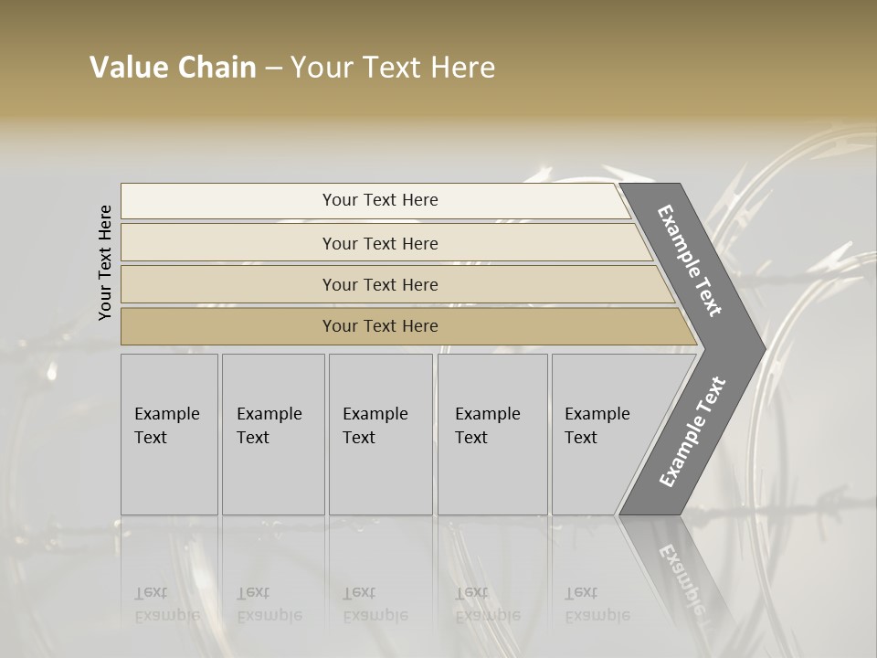 Protection Torture Barbed PowerPoint Template