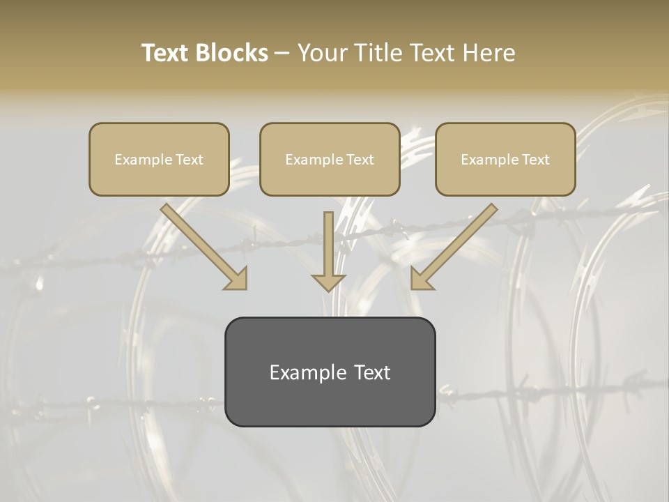 Protection Torture Barbed PowerPoint Template