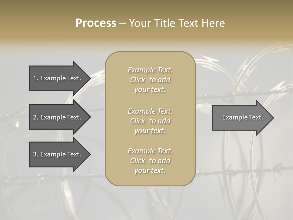 Protection Torture Barbed PowerPoint Template