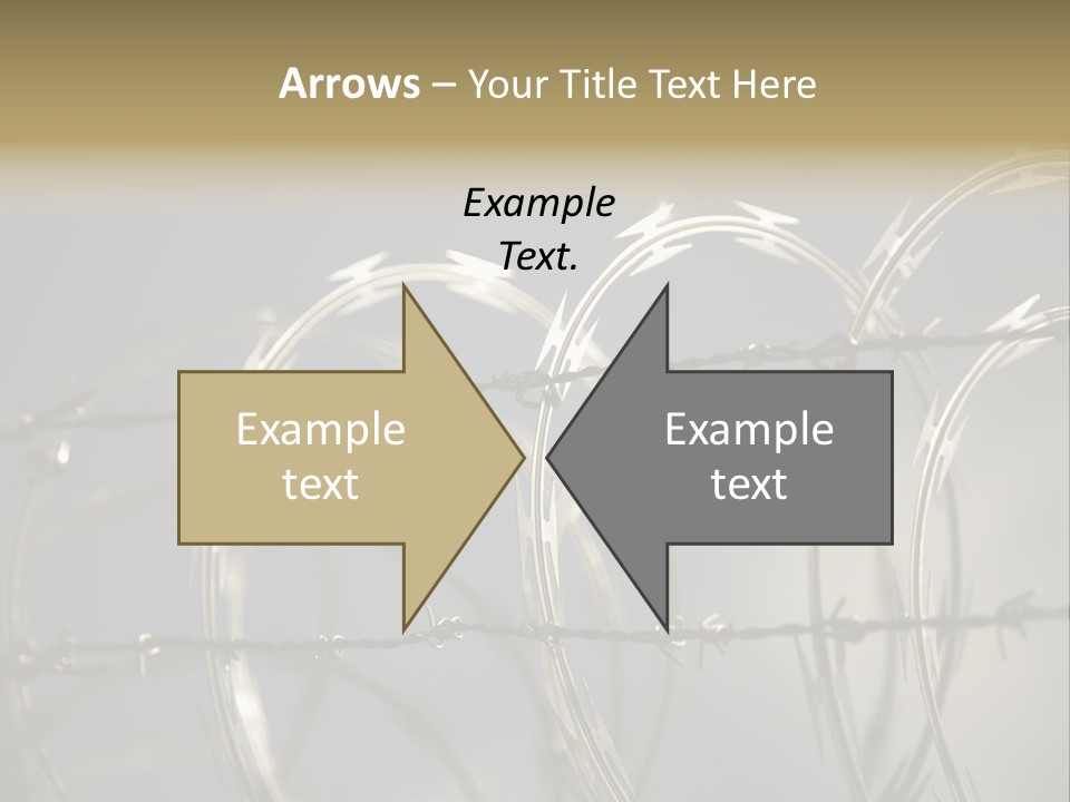 Protection Torture Barbed PowerPoint Template
