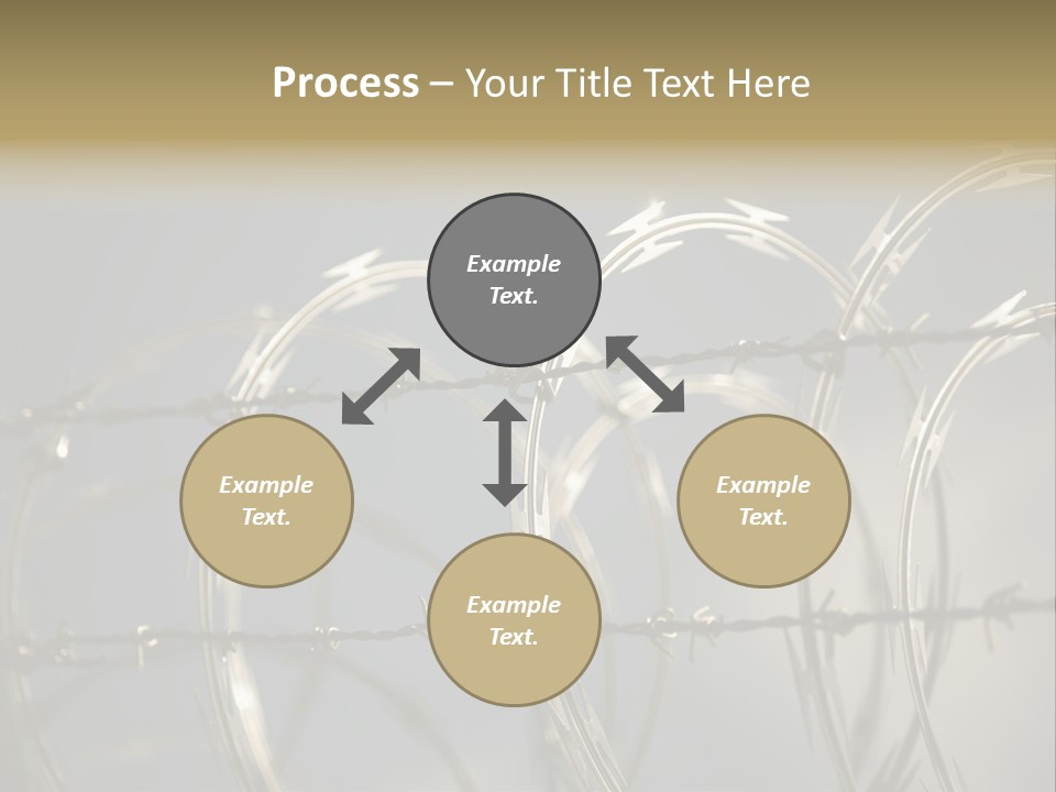 Protection Torture Barbed PowerPoint Template