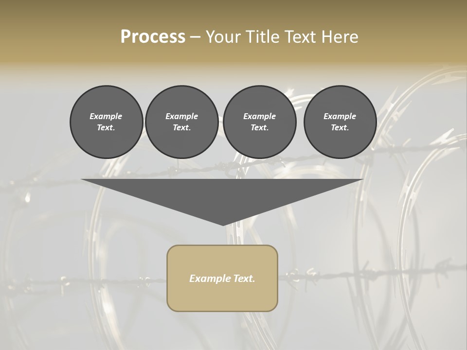 Protection Torture Barbed PowerPoint Template