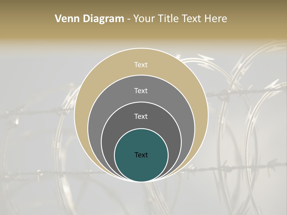 Protection Torture Barbed PowerPoint Template