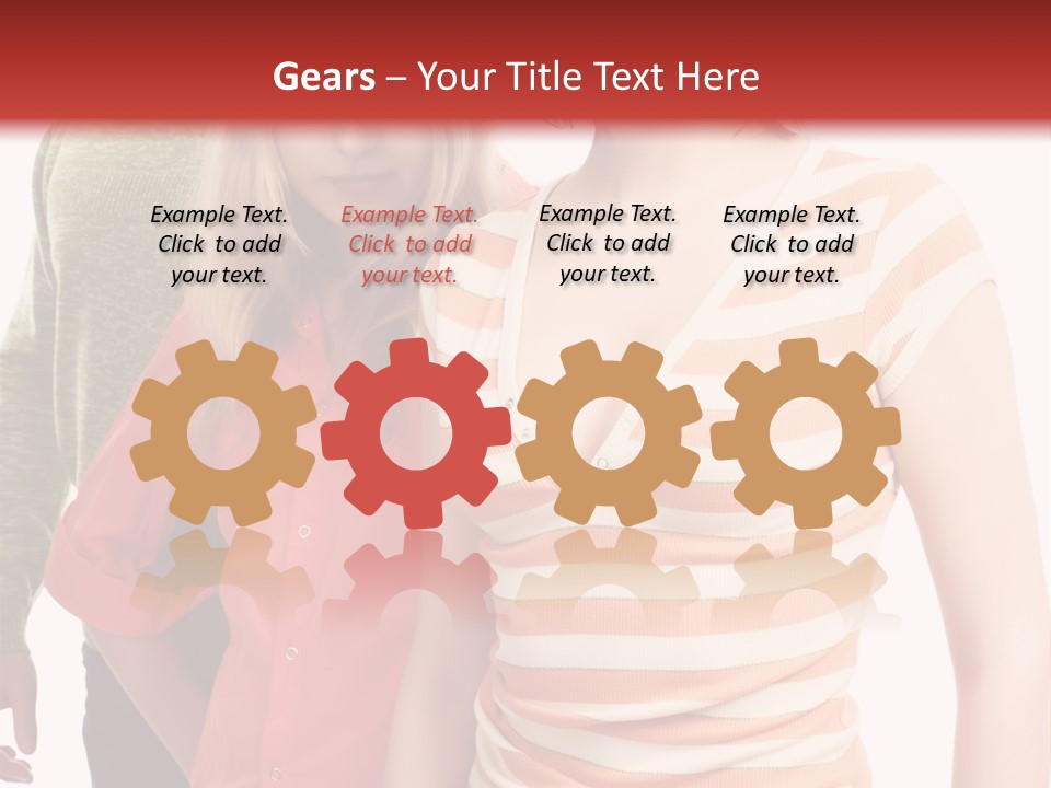 A Group Of People Standing Next To Each Other PowerPoint Template