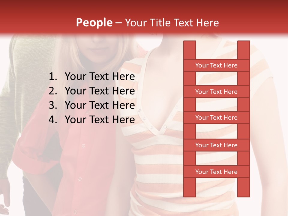 A Group Of People Standing Next To Each Other PowerPoint Template