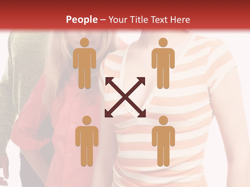 A Group Of People Standing Next To Each Other PowerPoint Template
