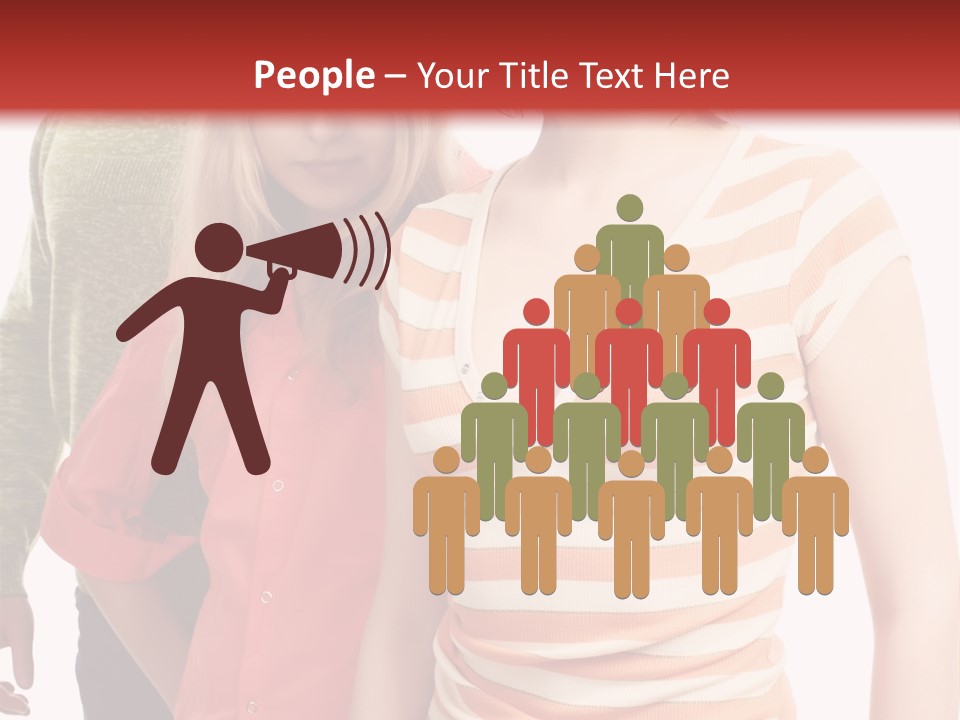 A Group Of People Standing Next To Each Other PowerPoint Template