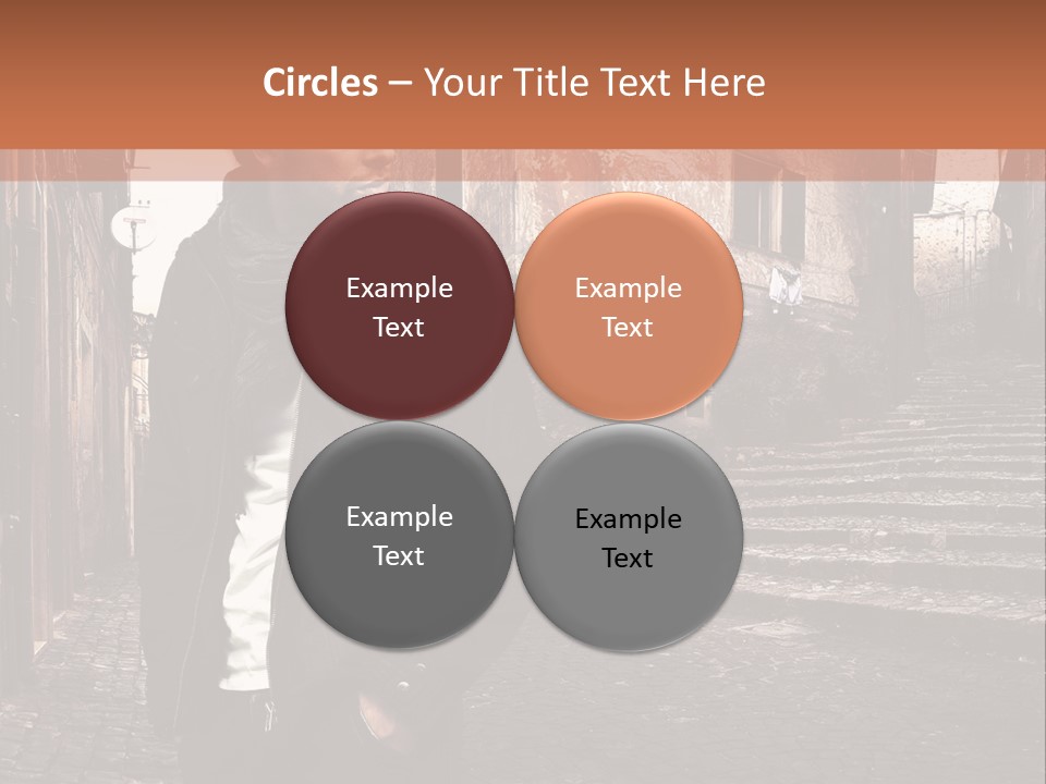 A Man Is Standing In An Alley Way PowerPoint Template