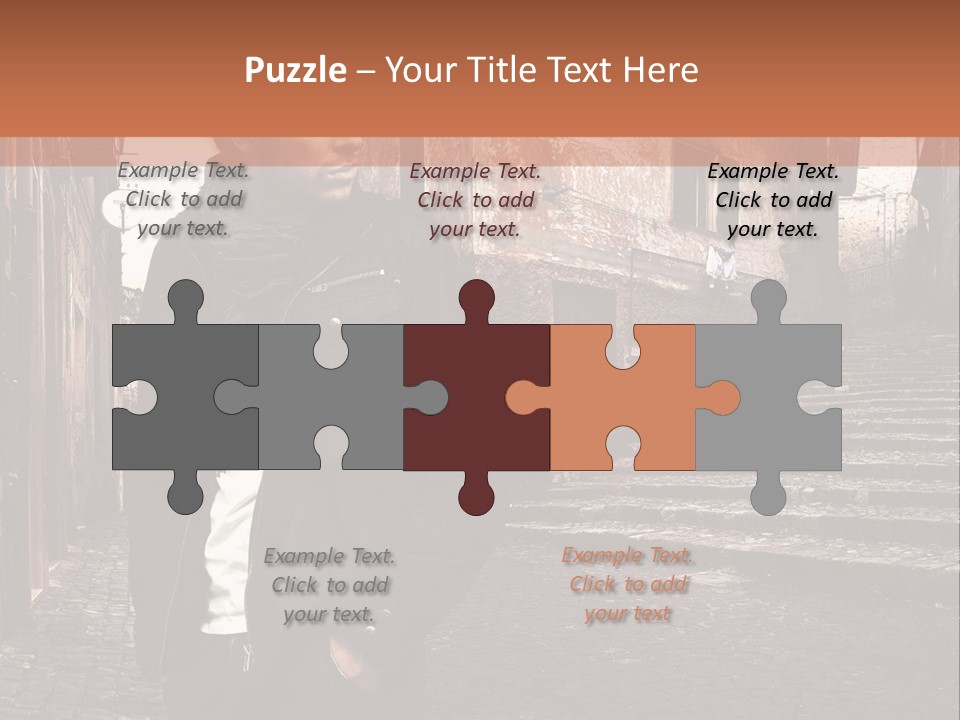 A Man Is Standing In An Alley Way PowerPoint Template