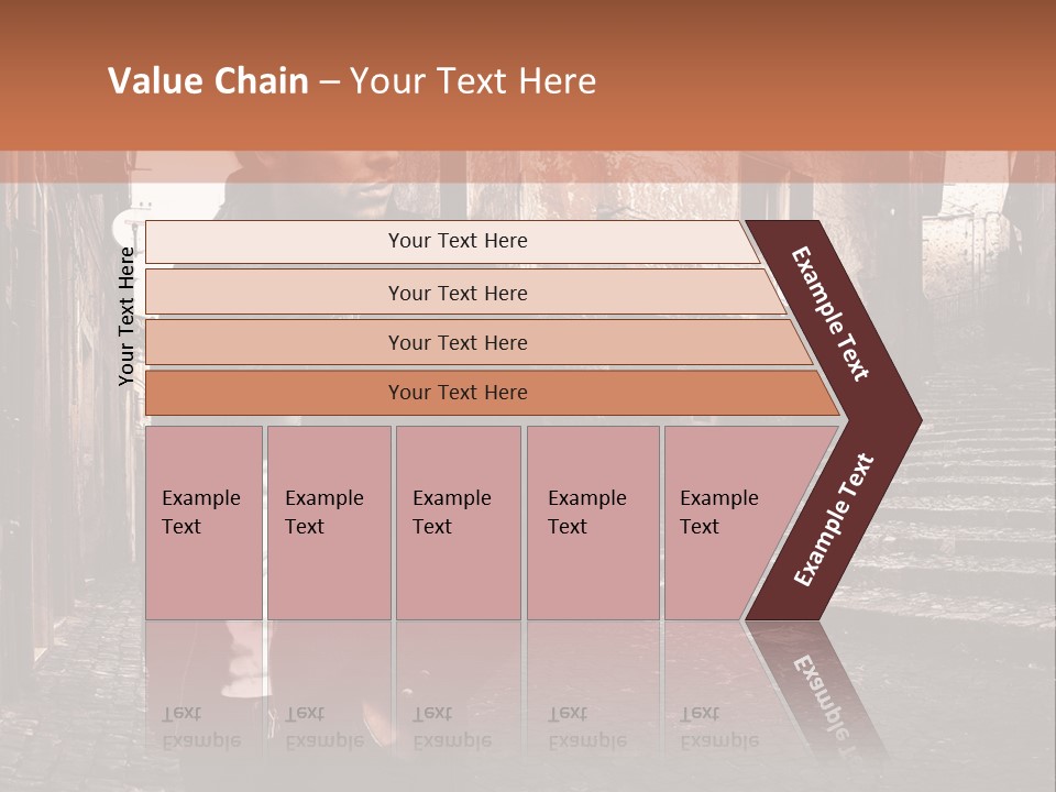 A Man Is Standing In An Alley Way PowerPoint Template