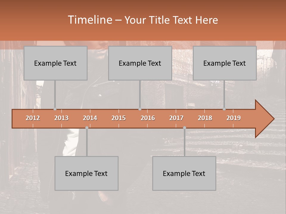 A Man Is Standing In An Alley Way PowerPoint Template