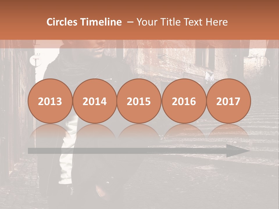 A Man Is Standing In An Alley Way PowerPoint Template