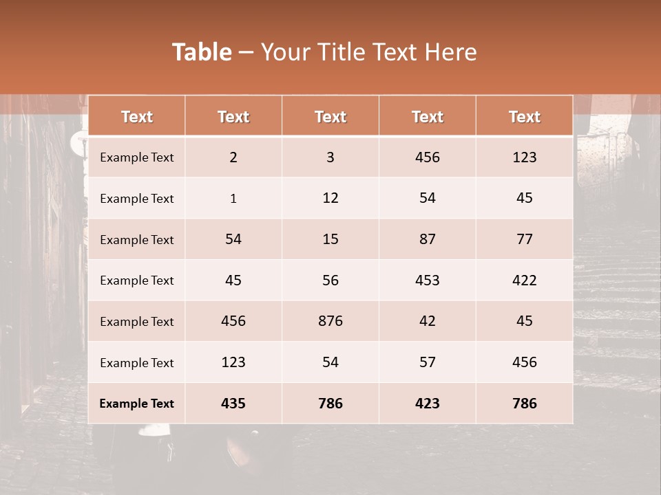 A Man Is Standing In An Alley Way PowerPoint Template