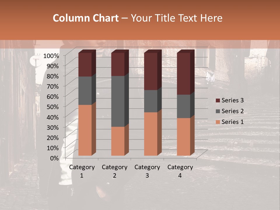 A Man Is Standing In An Alley Way PowerPoint Template