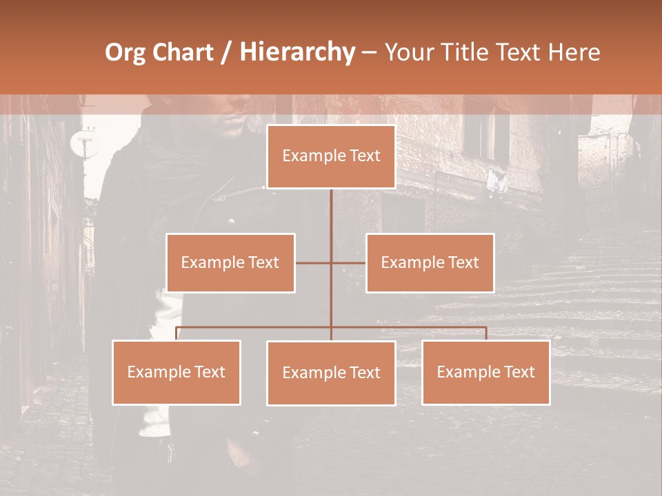 A Man Is Standing In An Alley Way PowerPoint Template