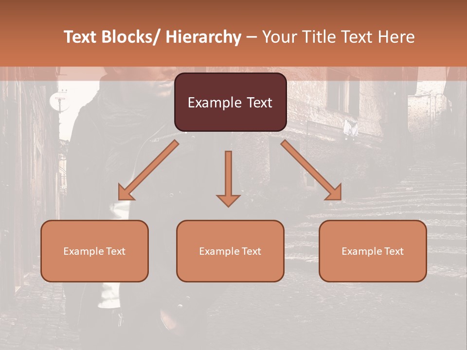 A Man Is Standing In An Alley Way PowerPoint Template