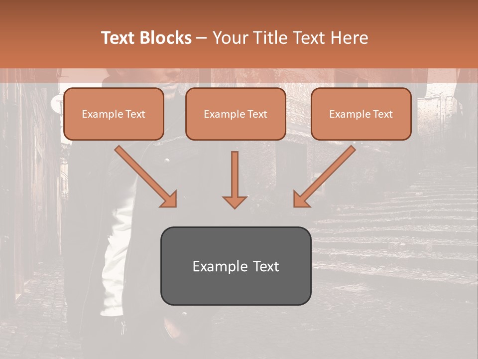 A Man Is Standing In An Alley Way PowerPoint Template