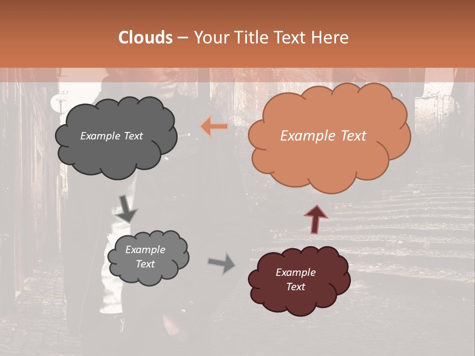 A Man Is Standing In An Alley Way PowerPoint Template