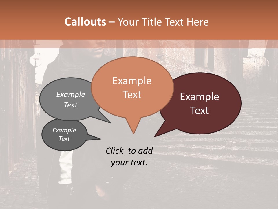A Man Is Standing In An Alley Way PowerPoint Template