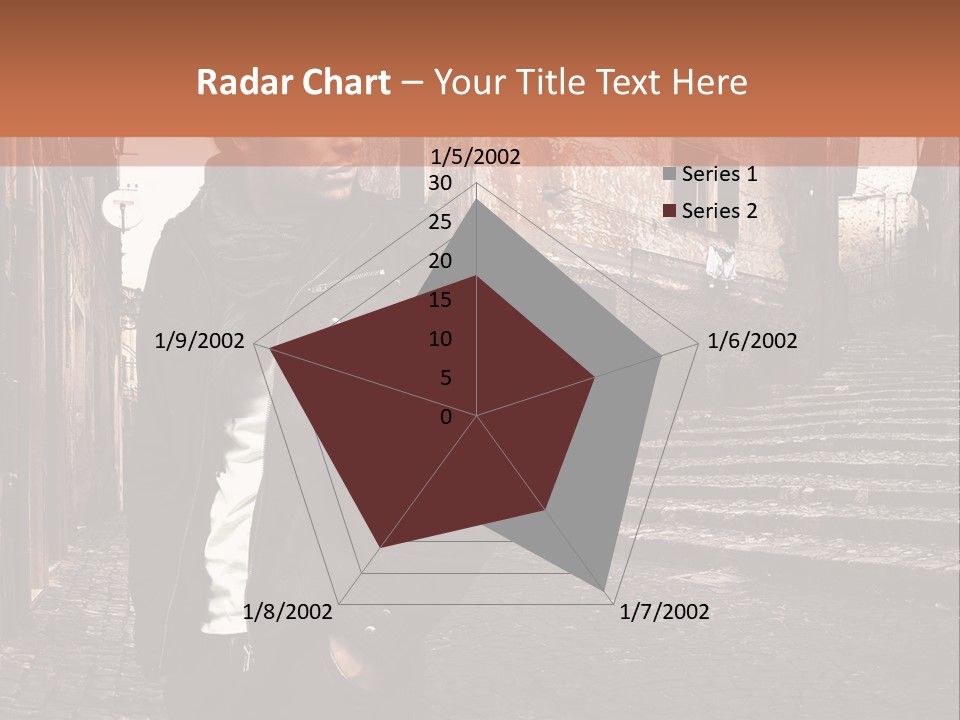 A Man Is Standing In An Alley Way PowerPoint Template
