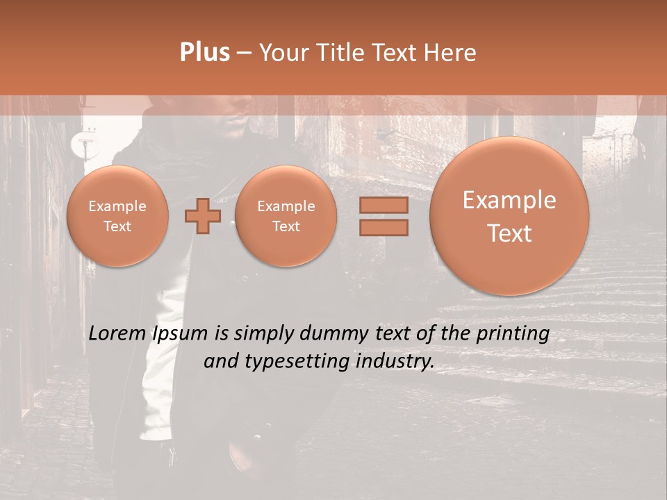 A Man Is Standing In An Alley Way PowerPoint Template