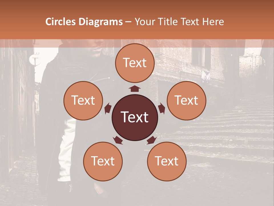 A Man Is Standing In An Alley Way PowerPoint Template