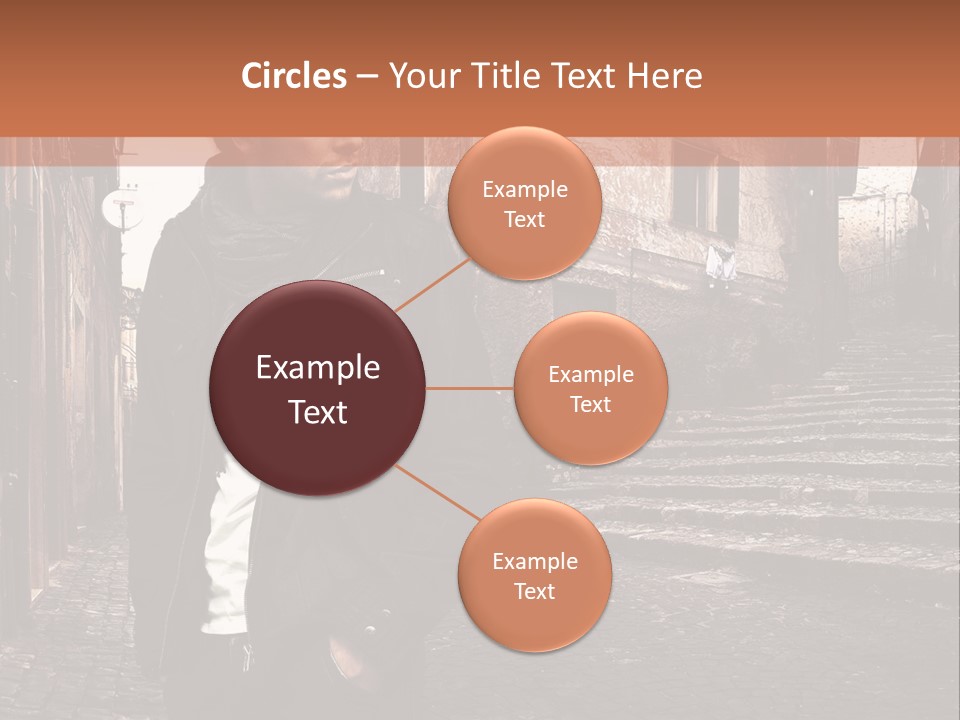 A Man Is Standing In An Alley Way PowerPoint Template