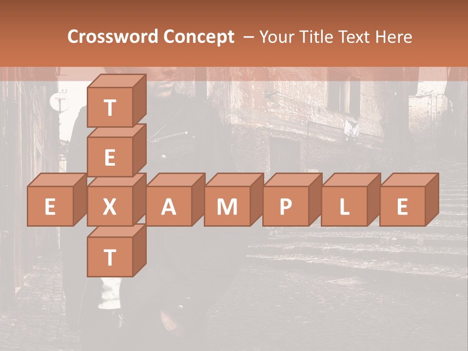 A Man Is Standing In An Alley Way PowerPoint Template