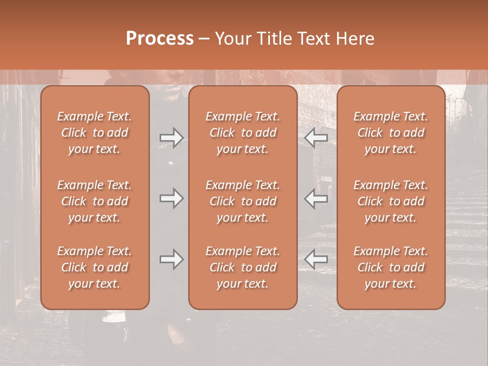 A Man Is Standing In An Alley Way PowerPoint Template