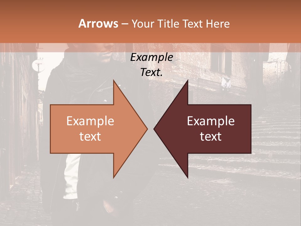 A Man Is Standing In An Alley Way PowerPoint Template