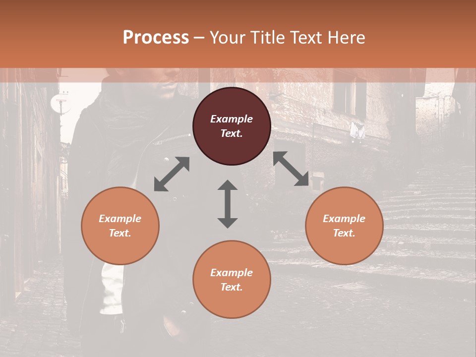 A Man Is Standing In An Alley Way PowerPoint Template