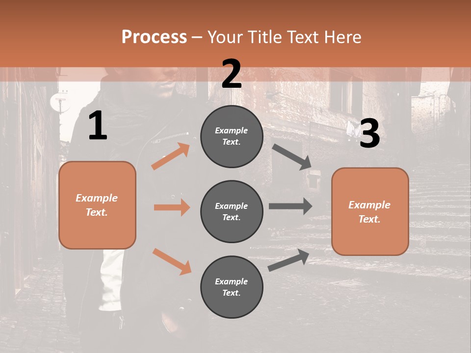 A Man Is Standing In An Alley Way PowerPoint Template