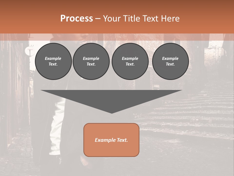 A Man Is Standing In An Alley Way PowerPoint Template