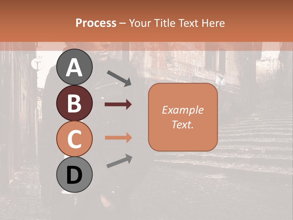 A Man Is Standing In An Alley Way PowerPoint Template