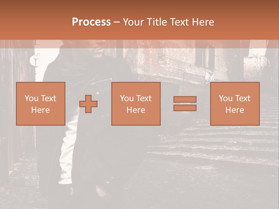 A Man Is Standing In An Alley Way PowerPoint Template