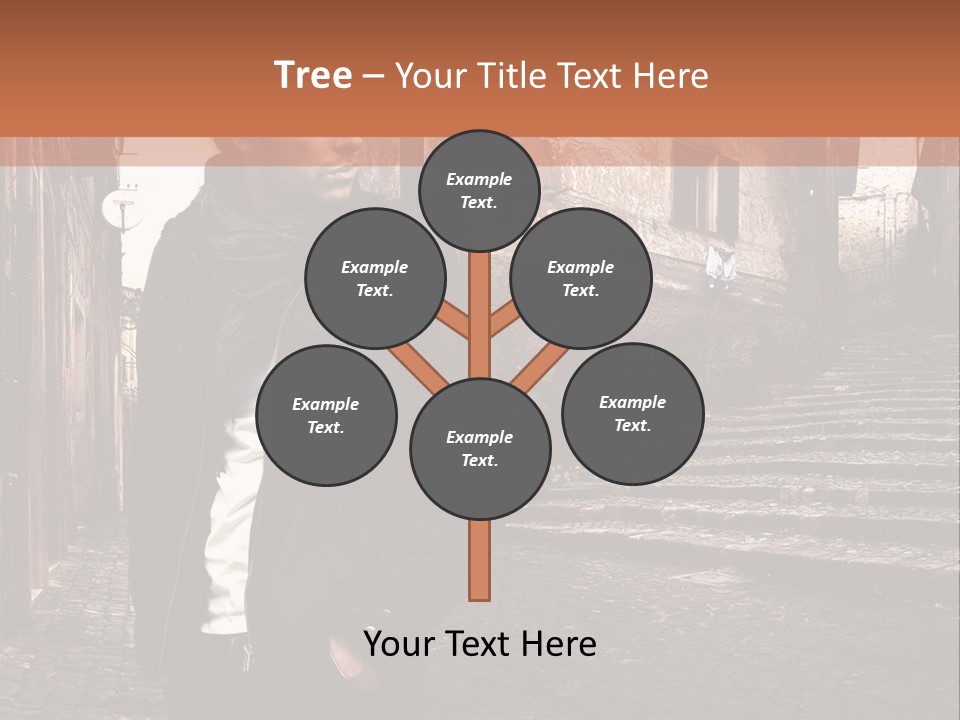 A Man Is Standing In An Alley Way PowerPoint Template