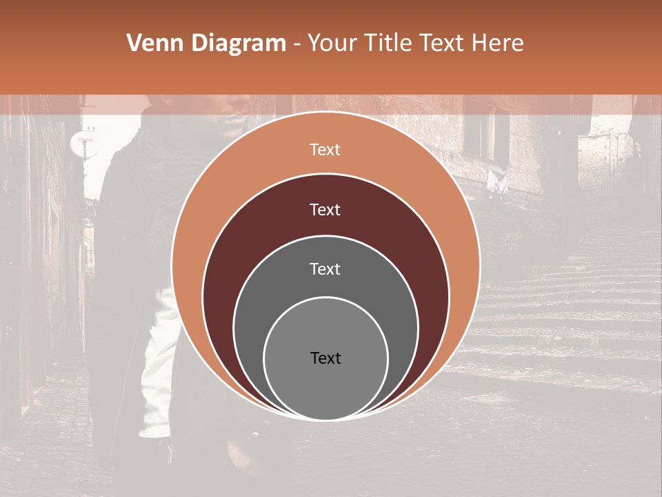 A Man Is Standing In An Alley Way PowerPoint Template