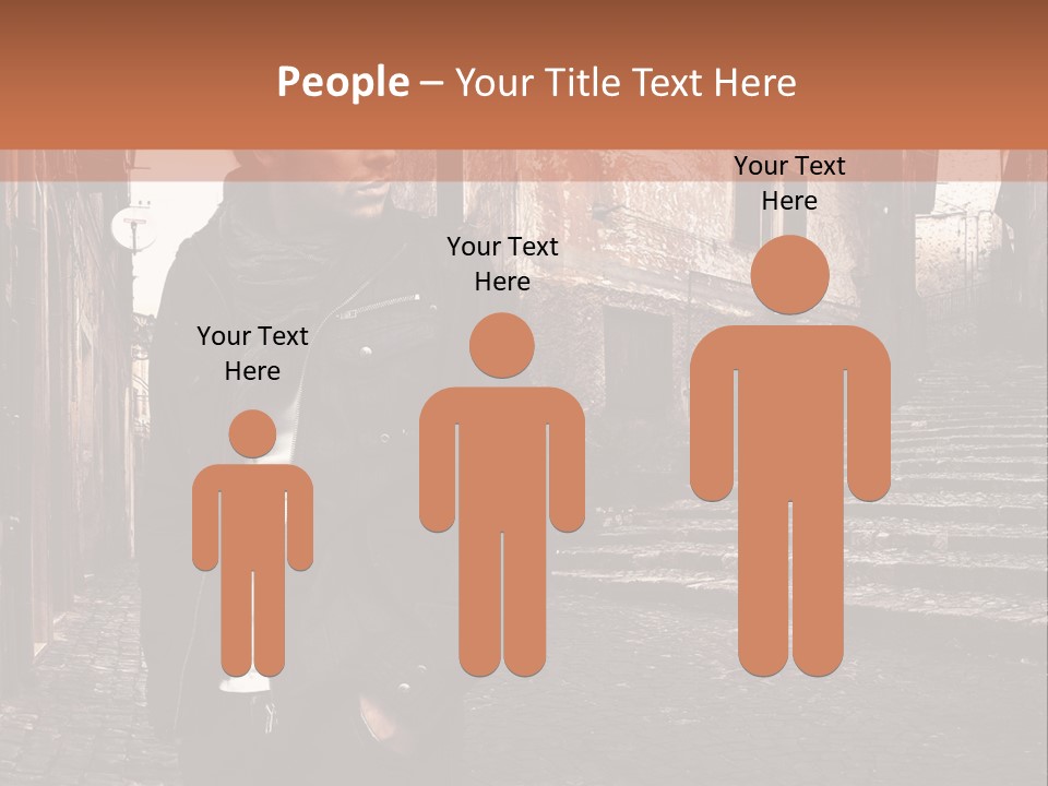 A Man Is Standing In An Alley Way PowerPoint Template