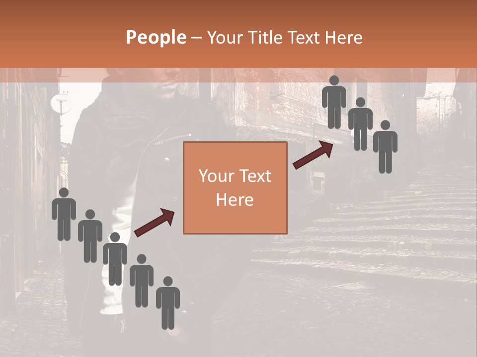 A Man Is Standing In An Alley Way PowerPoint Template