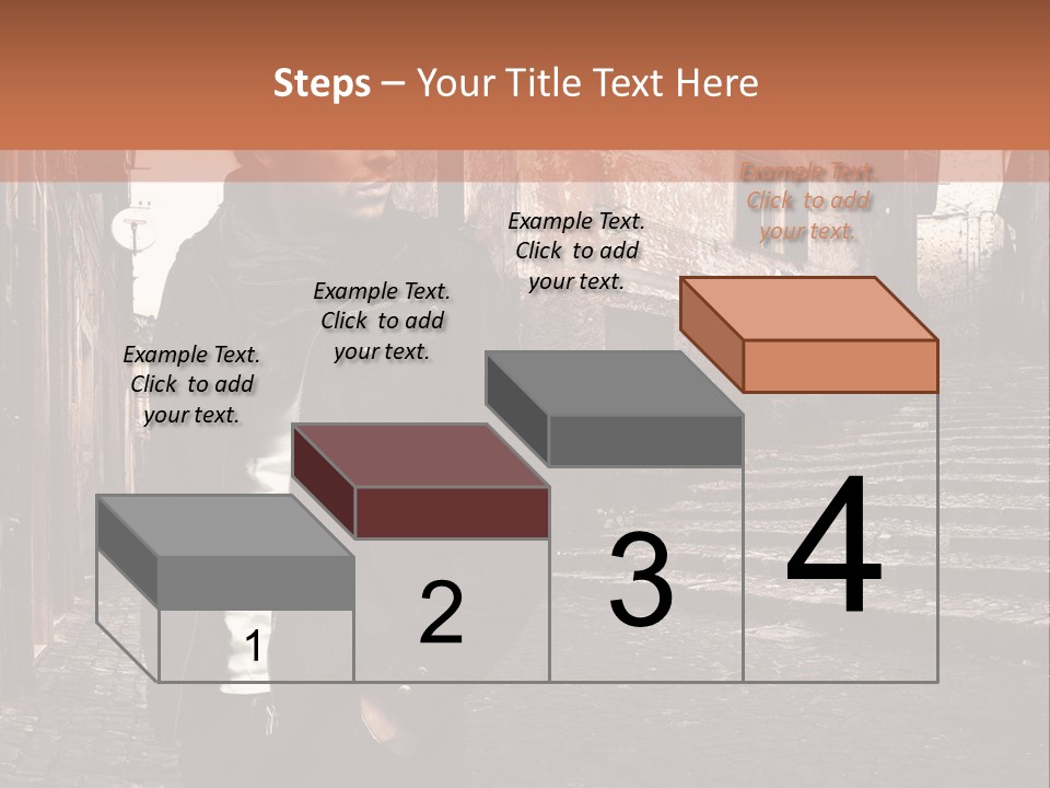A Man Is Standing In An Alley Way PowerPoint Template