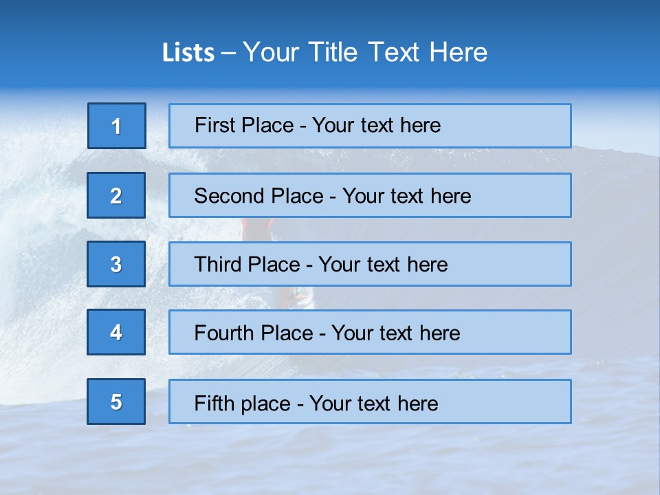 Lifestyle Sky Surfer PowerPoint Template