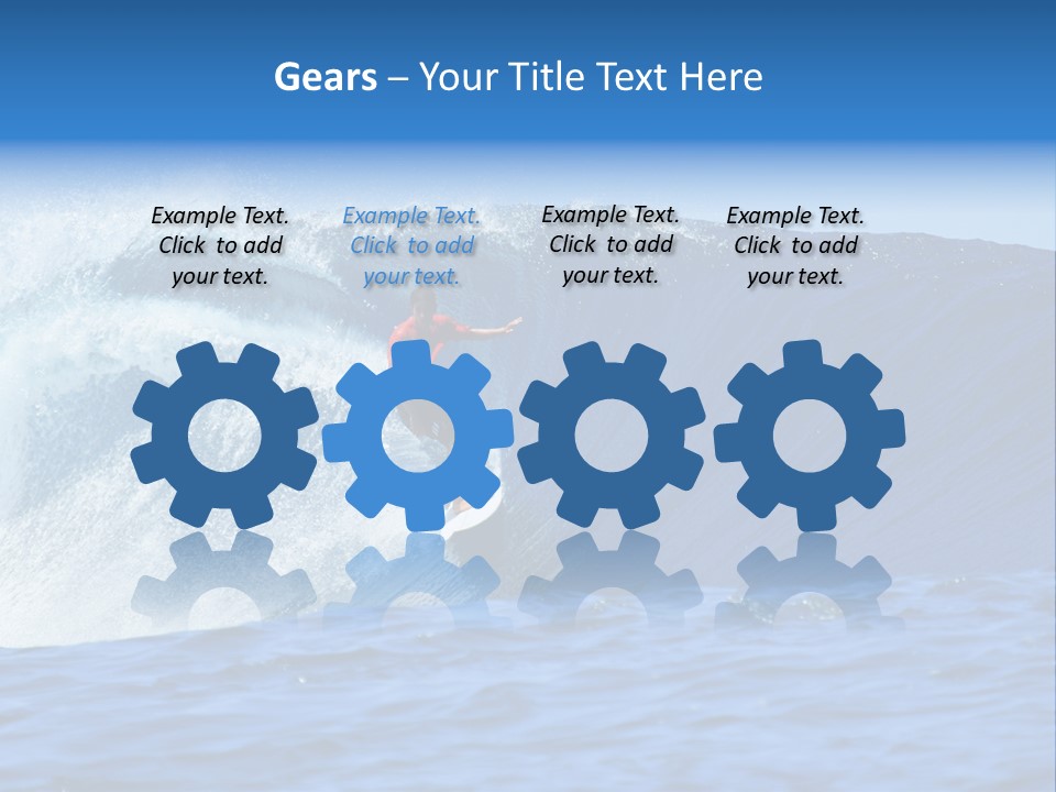 Lifestyle Sky Surfer PowerPoint Template