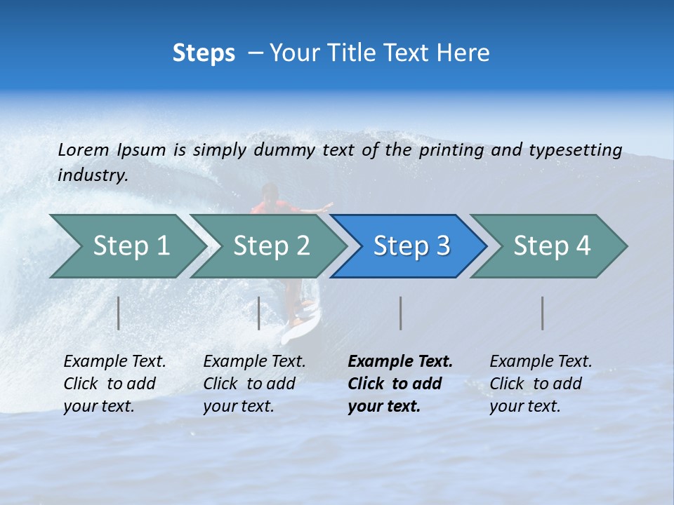Lifestyle Sky Surfer PowerPoint Template