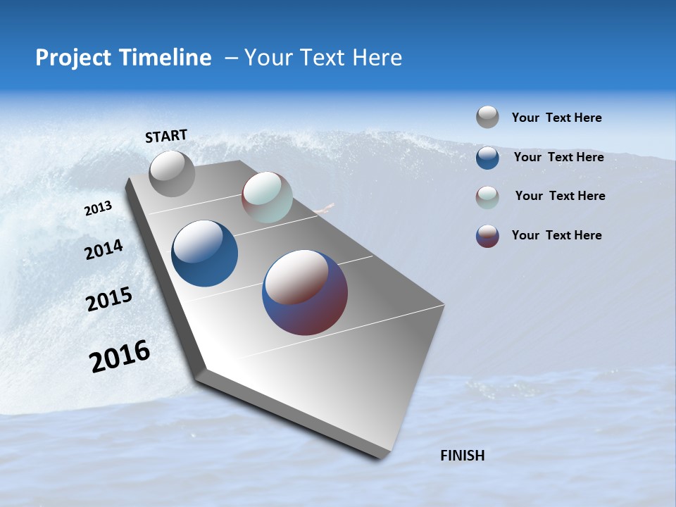 Lifestyle Sky Surfer PowerPoint Template