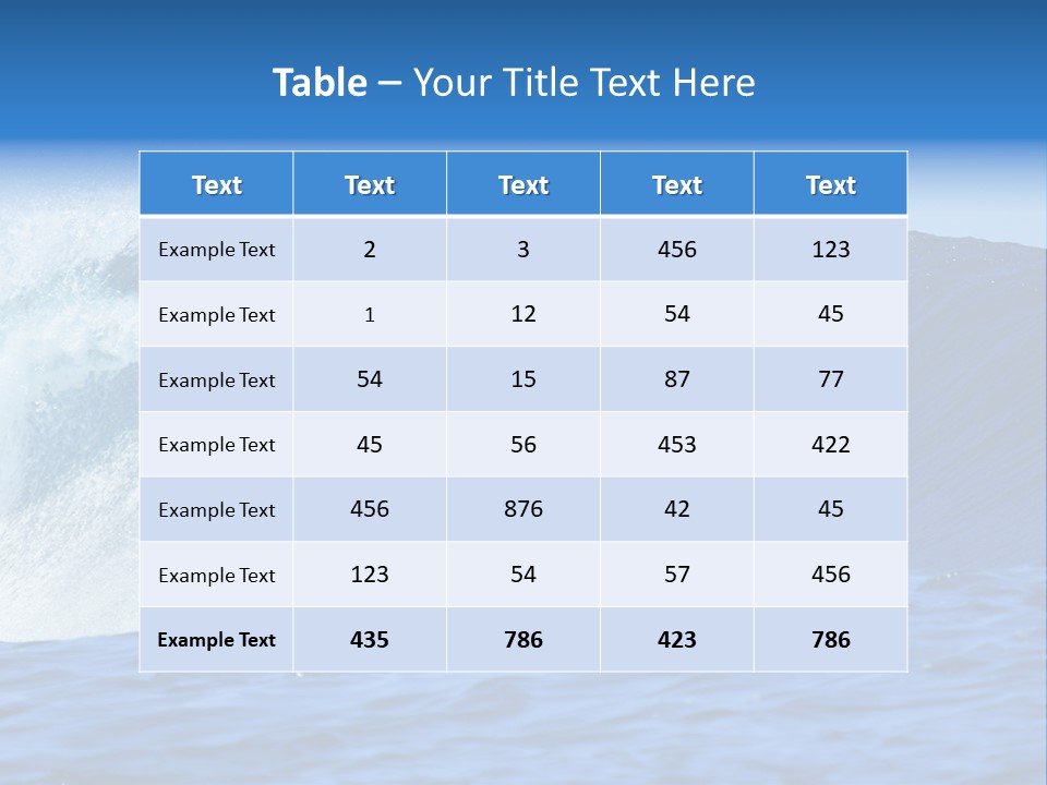 Lifestyle Sky Surfer PowerPoint Template