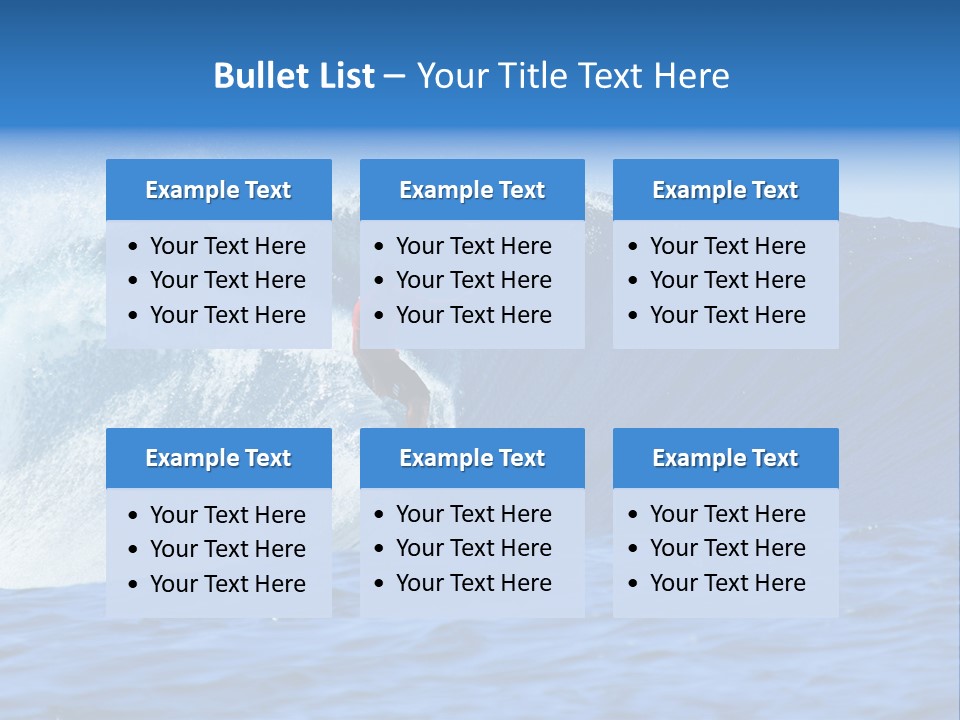 Lifestyle Sky Surfer PowerPoint Template